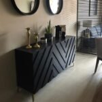 Buffet Chevron Noir
