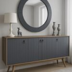 Buffet Nordic Élégance avec Miroir