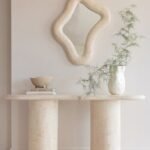 Console & Miroir Onde Sable