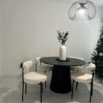 Table Ronde Colonne Noire