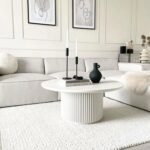 Table Basse Colonne Blanche